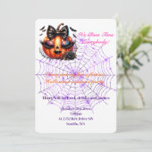 Uitnodiging voor Halloween Party (Staand voorkant)