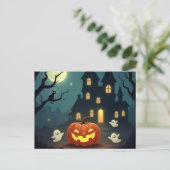 Uitnodiging voor Halloween Party (Staand voorkant)