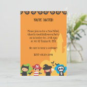 Uitnodiging voor Halloween Party (Staand voorkant)