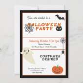 Uitnodiging voor Halloween Party (Voorkant)