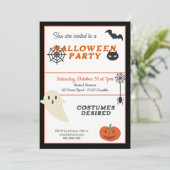 Uitnodiging voor Halloween Party (Staand voorkant)