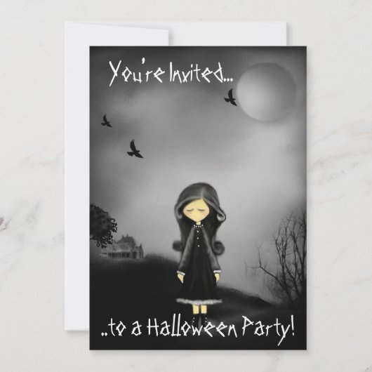 Uitnodiging voor Halloween Party (Voorkant)