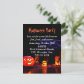 Uitnodiging voor Halloween Party (Staand voorkant)