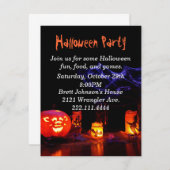 Uitnodiging voor Halloween Party (Voorkant / Achterkant)