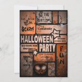 Uitnodiging voor Halloween Party (Voorkant)