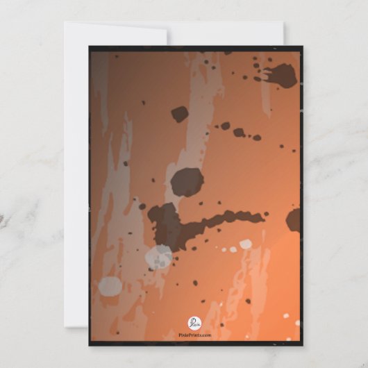 Uitnodiging voor Halloween Party (Achterkant)