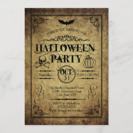 Uitnodiging voor Halloween Party