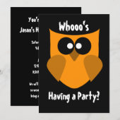 Uitnodiging voor Halloween Party (Voorkant / Achterkant)