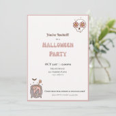Uitnodiging voor Halloween Party (Staand voorkant)