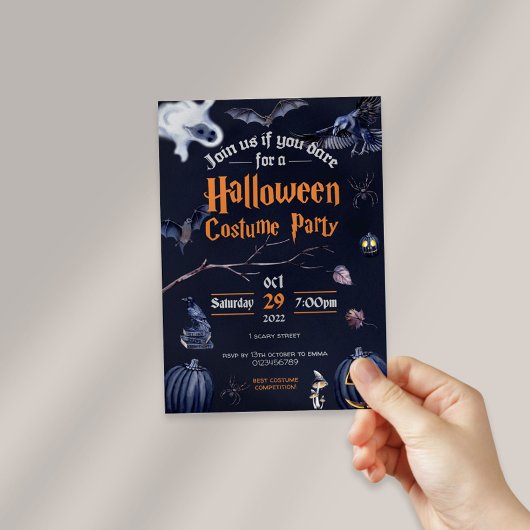 Uitnodiging voor Halloween Party
