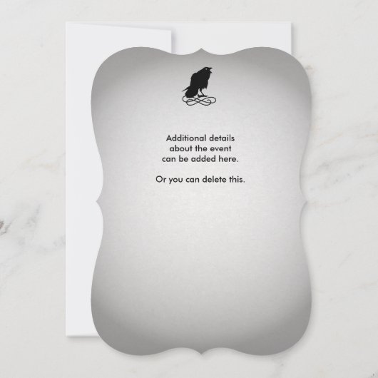 Uitnodiging voor Halloween Party (Achterkant)