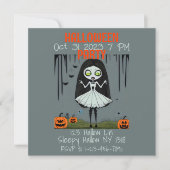 Uitnodiging voor Halloween Party (Voorkant)
