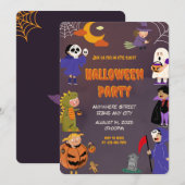 Uitnodiging voor Halloween Party (Voorkant / Achterkant)