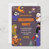 Uitnodiging voor Halloween Party (Voorkant)
