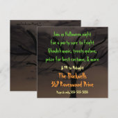 Uitnodiging voor Halloween Party (Voorkant / Achterkant)