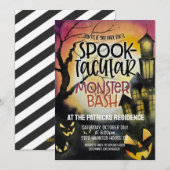 Uitnodiging voor Halloween Party (Voorkant / Achterkant)