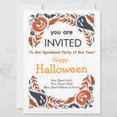 Uitnodiging voor Halloween Party (Voorkant)