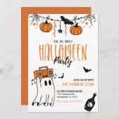 Uitnodiging voor Halloween Party (Voorkant / Achterkant)