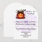 Uitnodiging voor Halloween Party (Voorkant / Achterkant)