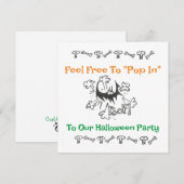 Uitnodiging voor Halloween Party (Voorkant / Achterkant)