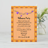 Uitnodiging voor Halloween Party (Staand voorkant)