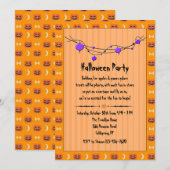 Uitnodiging voor Halloween Party (Voorkant / Achterkant)