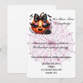 Uitnodiging voor Halloween Party (Voorkant / Achterkant)