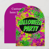 Uitnodiging voor Halloween Party (Voorkant / Achterkant)