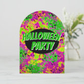 Uitnodiging voor Halloween Party (Staand voorkant)