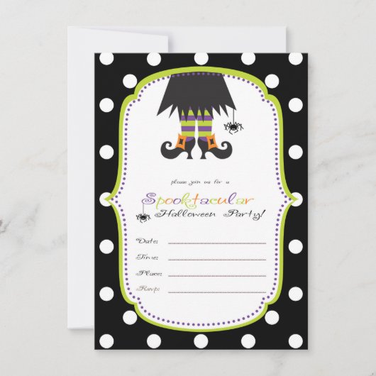 Uitnodiging voor Halloween Party (Voorkant)