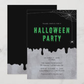 Uitnodiging voor Halloween Party (Voorkant / Achterkant)
