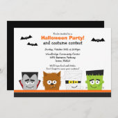 Uitnodiging voor Halloween Party (Voorkant / Achterkant)