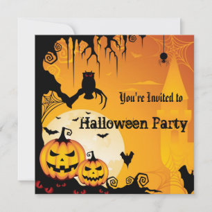 Uitnodiging voor Halloween Party