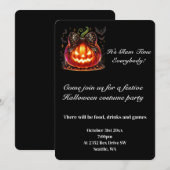Uitnodiging voor Halloween Party (Voorkant / Achterkant)