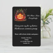 Uitnodiging voor Halloween Party (Staand voorkant)