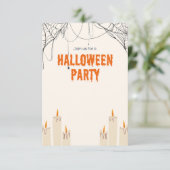 Uitnodiging voor Halloween Party (Staand voorkant)