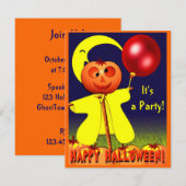 Uitnodiging voor Halloween Party (Voorkant / Achterkant)