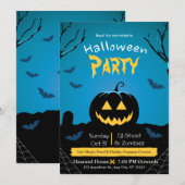 Uitnodiging voor Halloween Party (Voorkant / Achterkant)