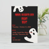 Uitnodiging voor Halloween Party (Staand voorkant)