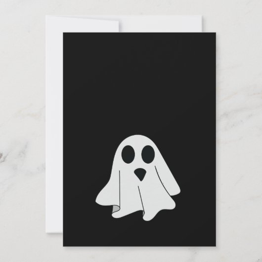 Uitnodiging voor Halloween Party (Achterkant)