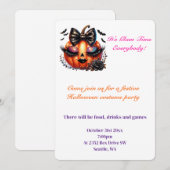 Uitnodiging voor Halloween Party (Voorkant / Achterkant)