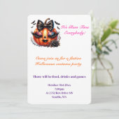Uitnodiging voor Halloween Party (Staand voorkant)