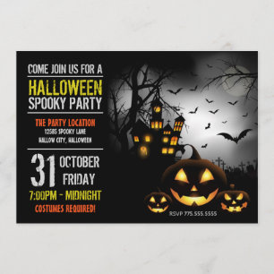 Uitnodiging voor Halloween Party