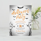 Uitnodiging voor Halloween Party (Staand voorkant)