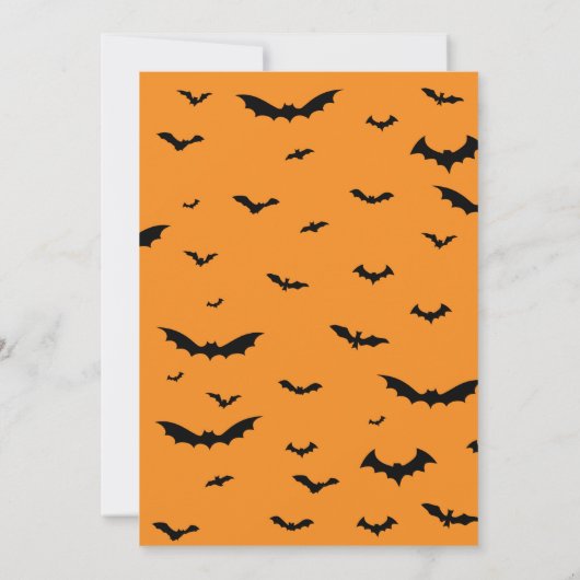 Uitnodiging voor Halloween Party (Achterkant)