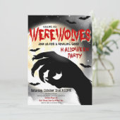 Uitnodiging voor Halloween Party (Staand voorkant)