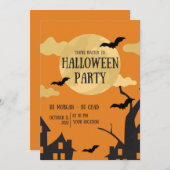 Uitnodiging voor Halloween Party (Voorkant / Achterkant)