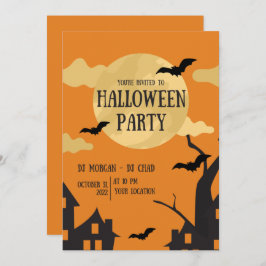 Uitnodiging voor Halloween Party