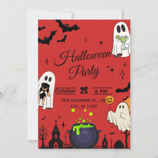 Uitnodiging voor Halloween Party