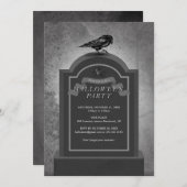 Uitnodiging voor Halloween Party (Voorkant / Achterkant)